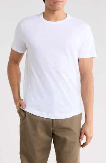 BUCK MASON Pima Cotton Slub Curved Hem T-Shirt