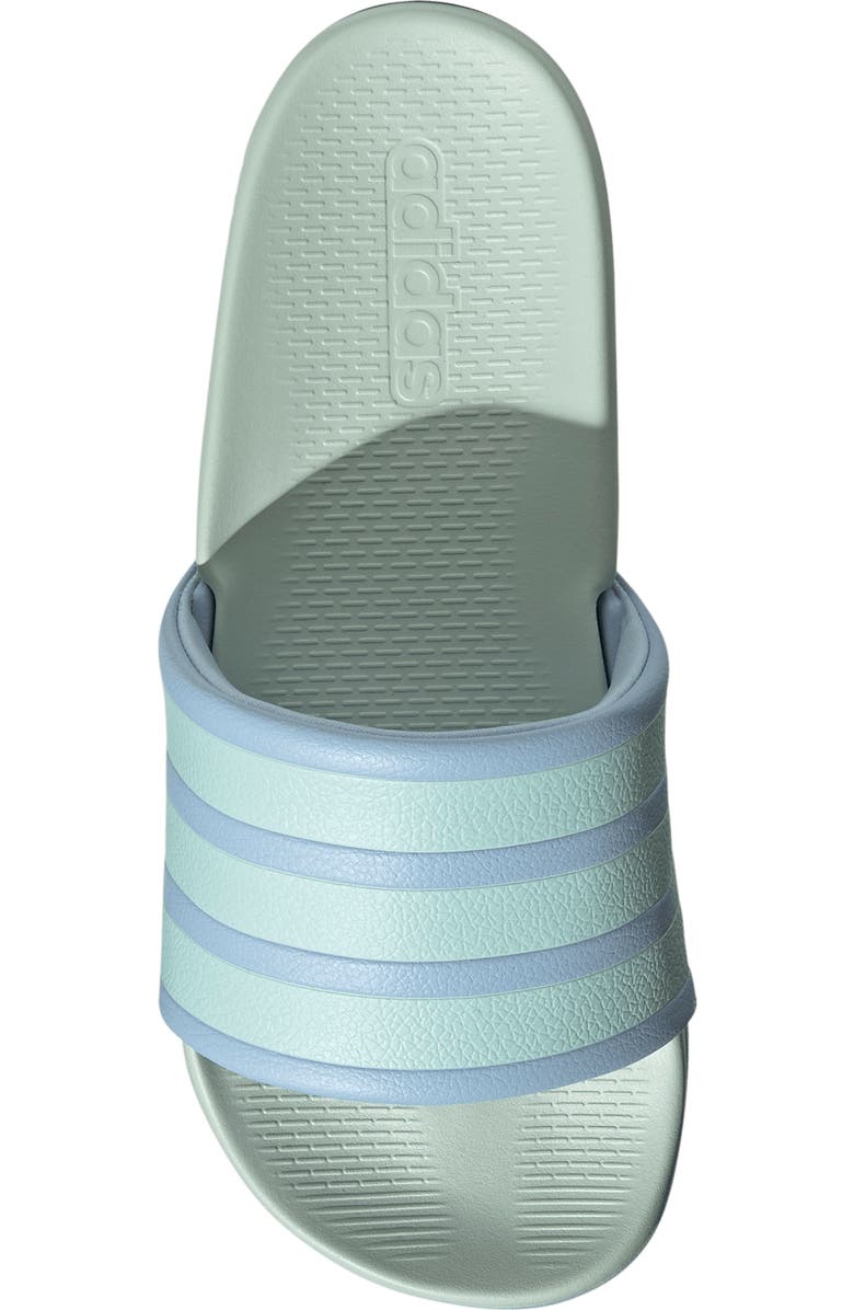 adidas Adilette Comfort 2.0 Slide Sandal, Alternate, color, Glow Blue/ Halo Mint/ Mint