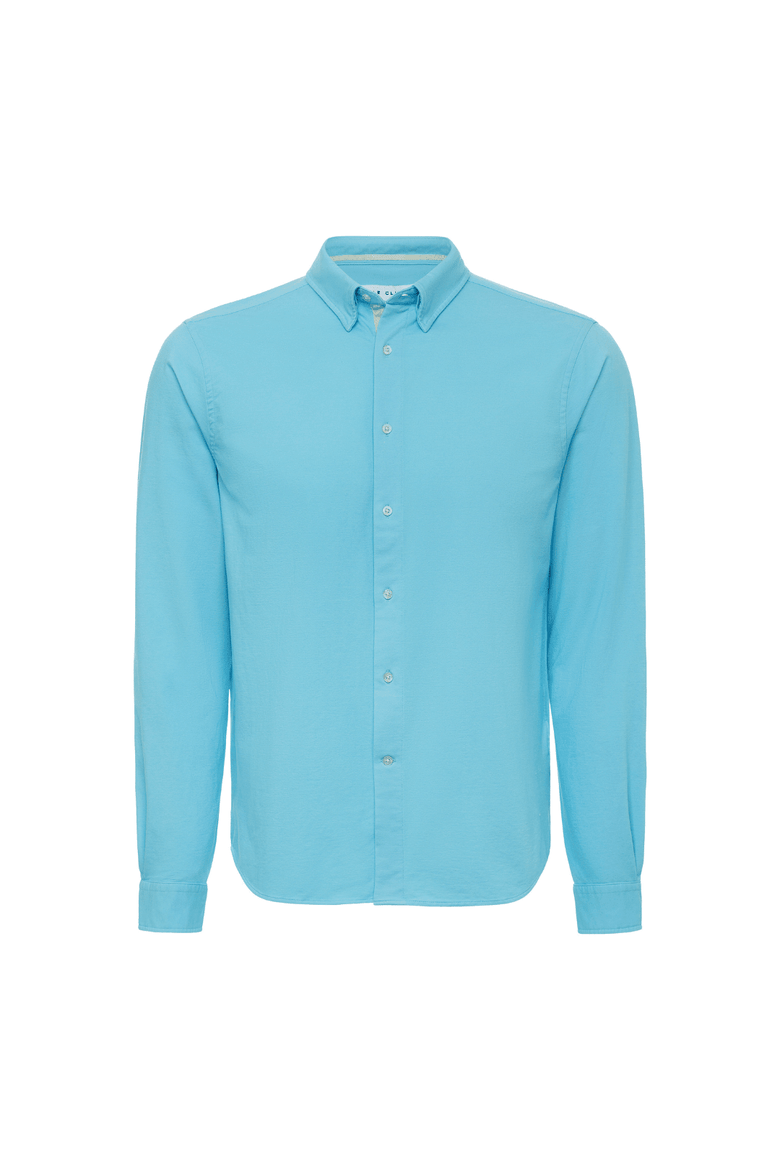 55% cotton and 45% elastane Le Club Mens Shirt, Alternate, color, Aqua