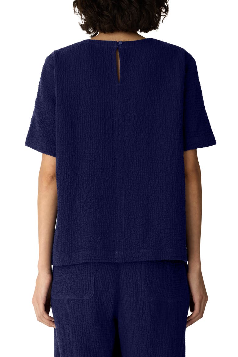 Organic Cotton Blend Round Neck Top, Alternate, color, INFINITY