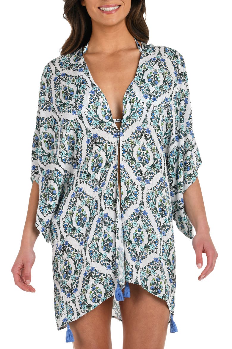 Deja Blue Cover-Up Topper, Main, color, BLUE