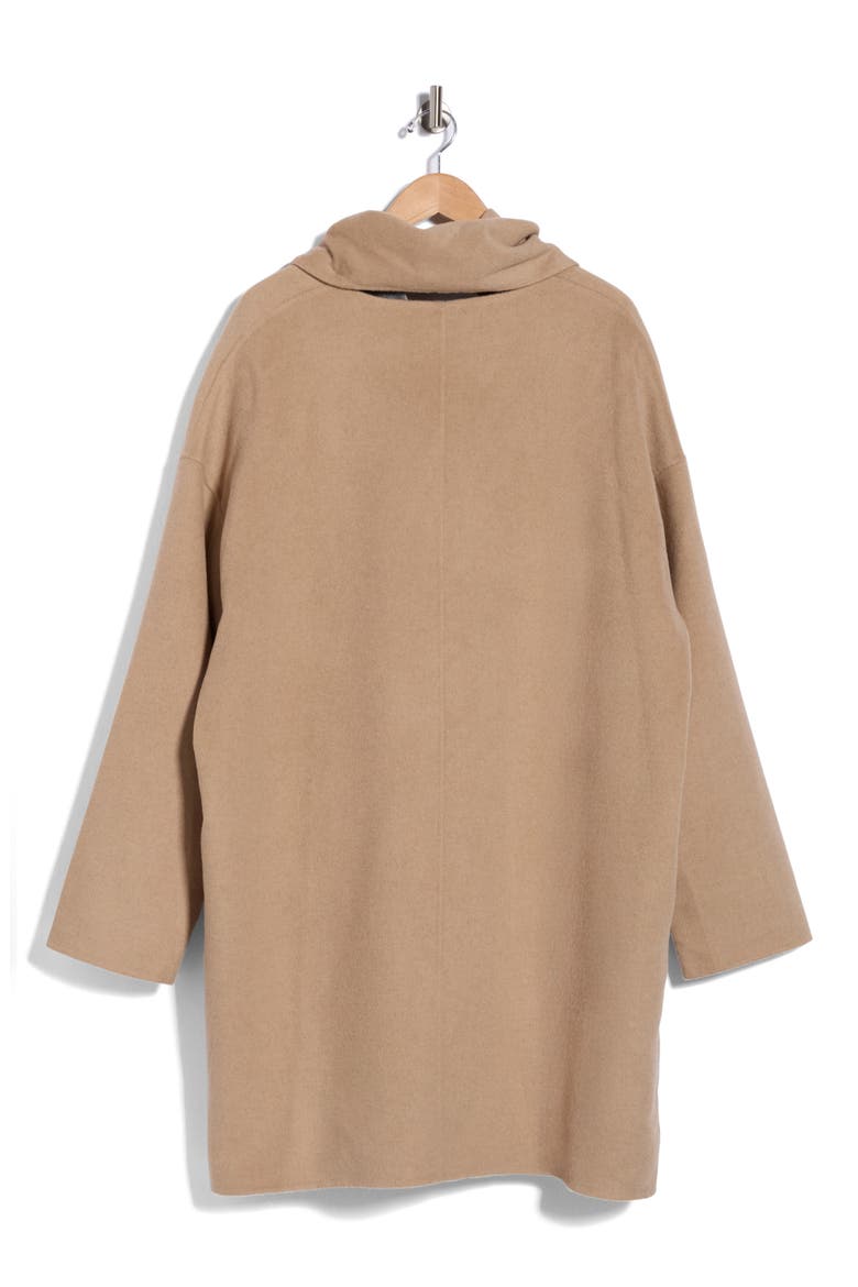 Ivy Double-Faced Coat, Alternate, color, GREY/ CAMEL