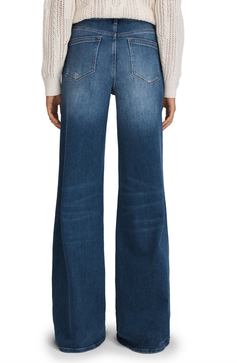 Reiss Ameria High Waist Stretch Wide Leg Jeans, Alternate, color, 