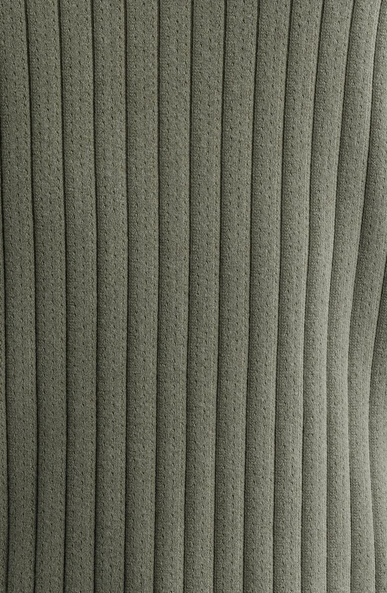 rag & bone Sanford Rib Johnny Collar Polo, Alternate, color, Pavement