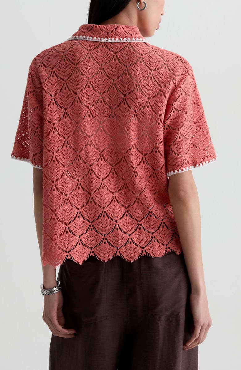 AG Kaylee Open Stitch Button-Up Shirt, Alternate, color, 