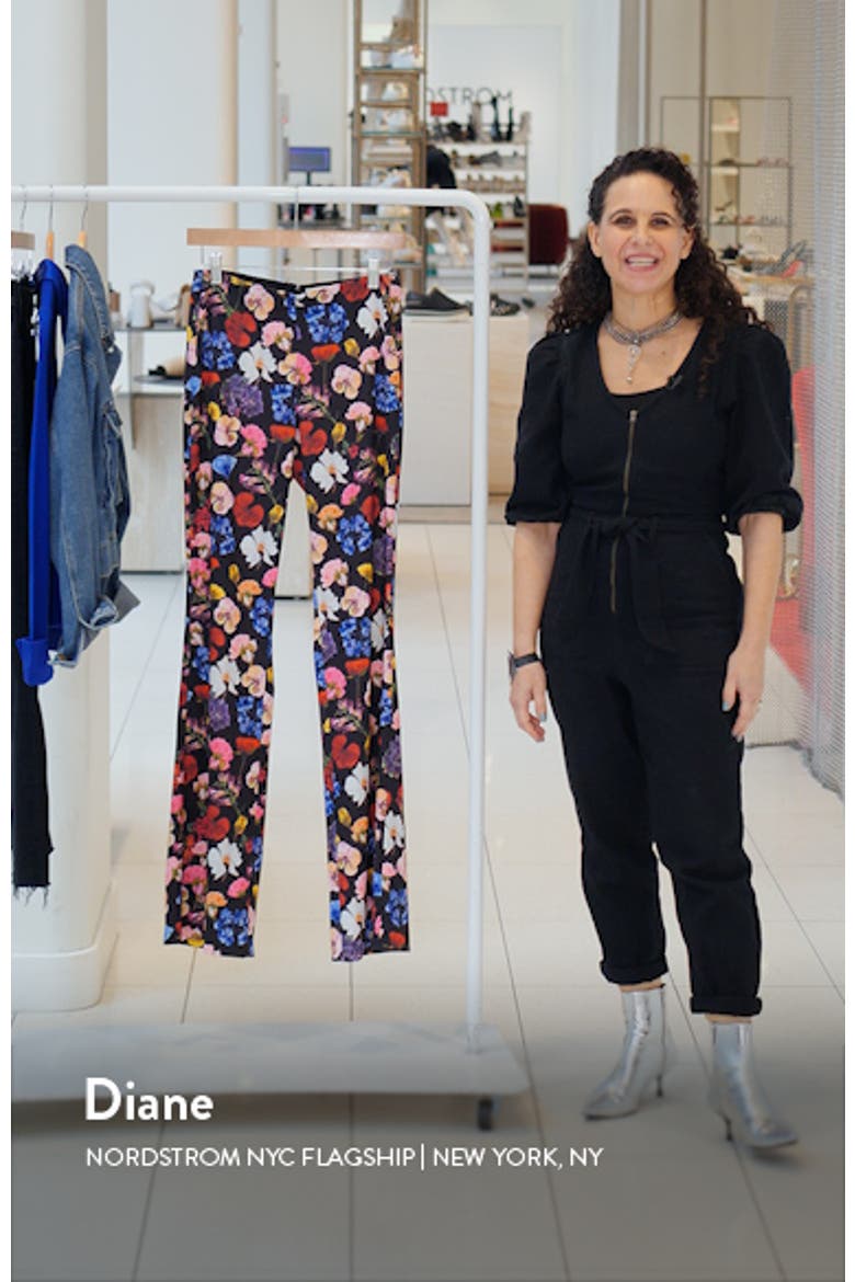 Floral High Waist Bootcut Pants video