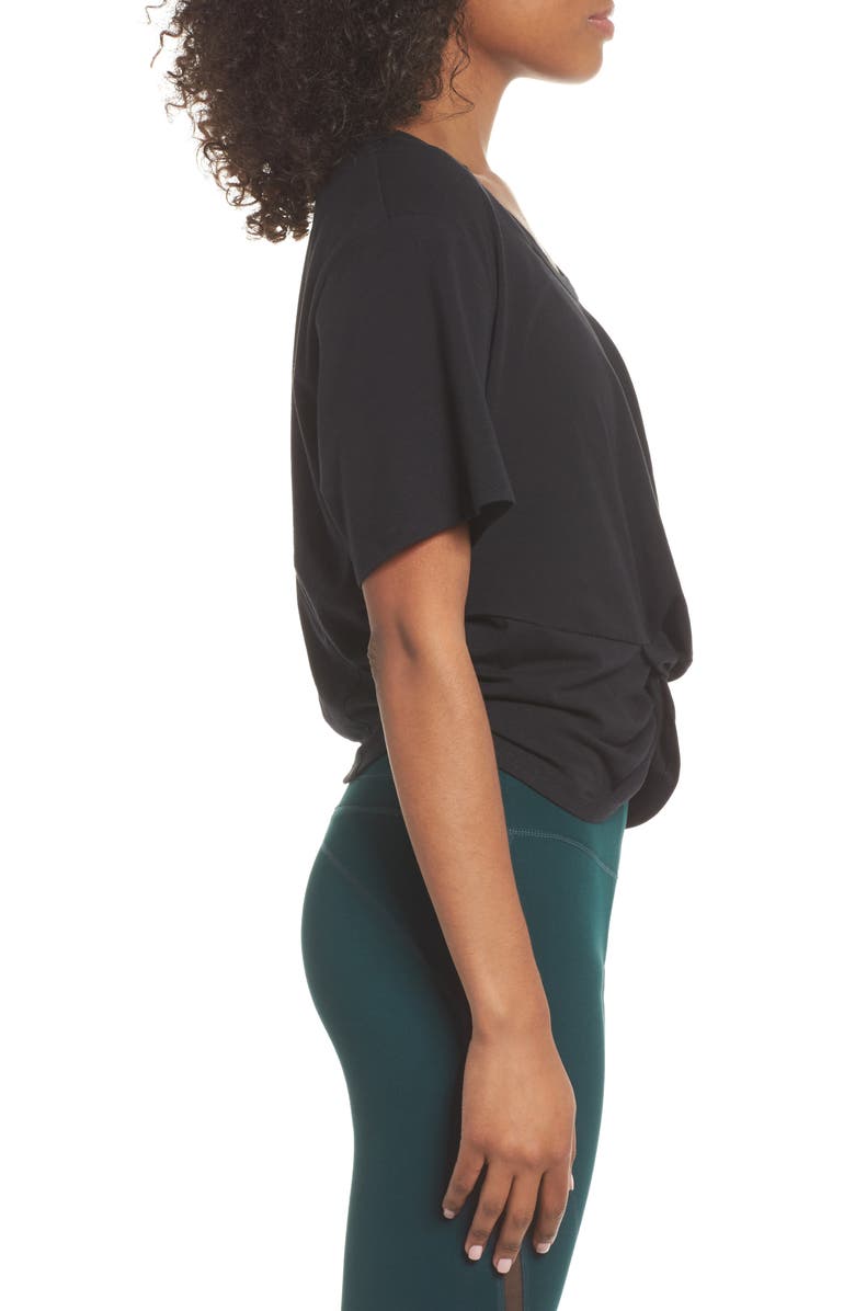 Zella Knotty Crop Tee, Alternate, color, 