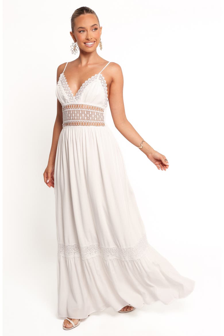 Kiran Lace Maxi Dress, Alternate, color, WHITE
