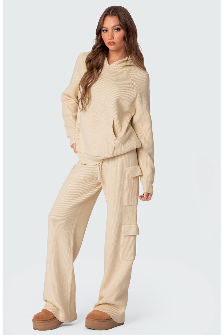 Wynter Cargo Sweater Pants, Alternate, color, CREAM