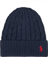 Polo Ralph Lauren Cotton Cashmere Cable Beanie