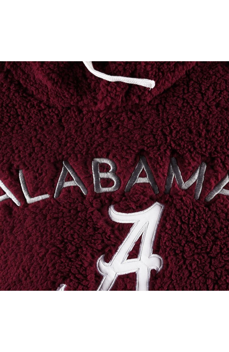 G-III 4HER BY CARL BANKS Women's G-III 4Her by Carl Banks Crimson Alabama Crimson Tide Game Over Sherpa Pullover Hoodie, Alternate, color, 