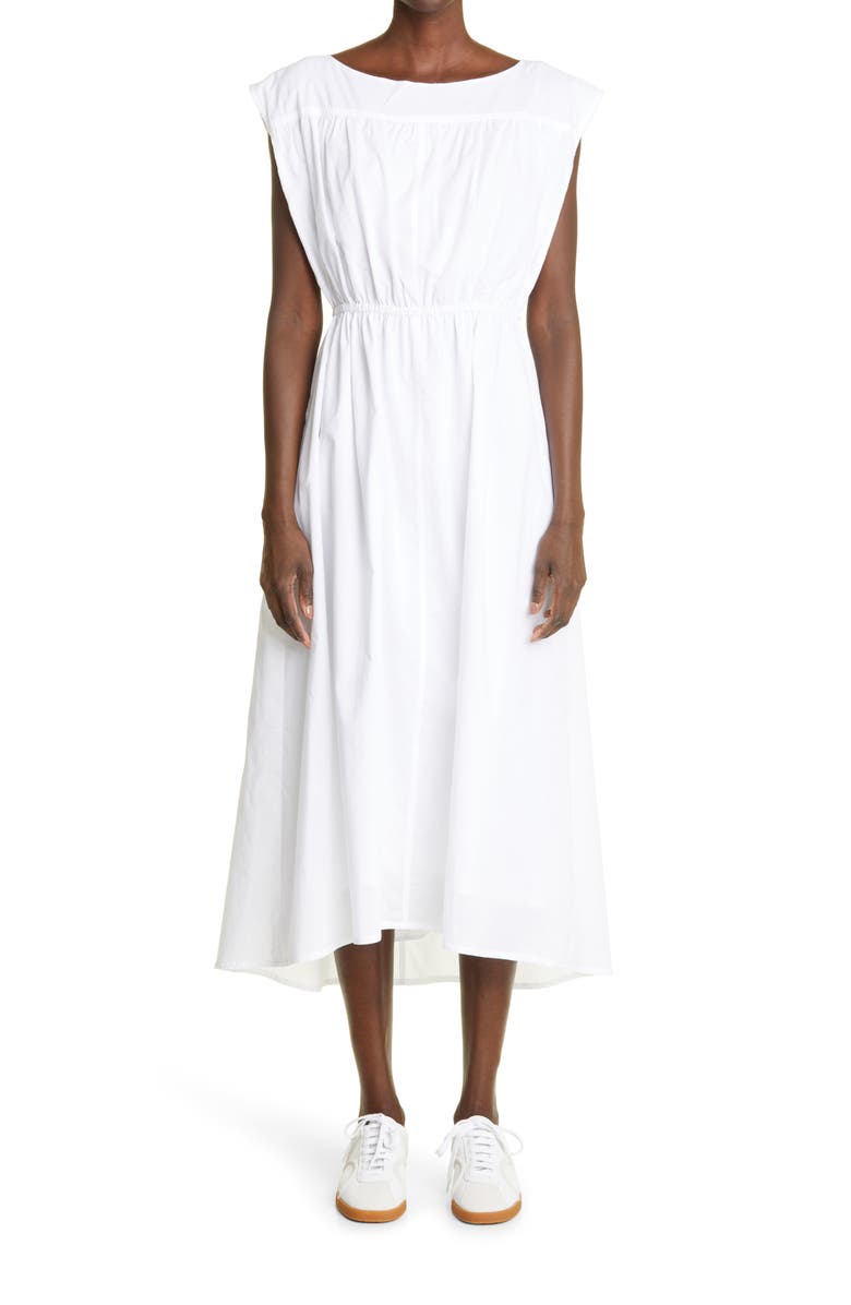 TOTEME Organic Cotton Midi Dress, Main, color,