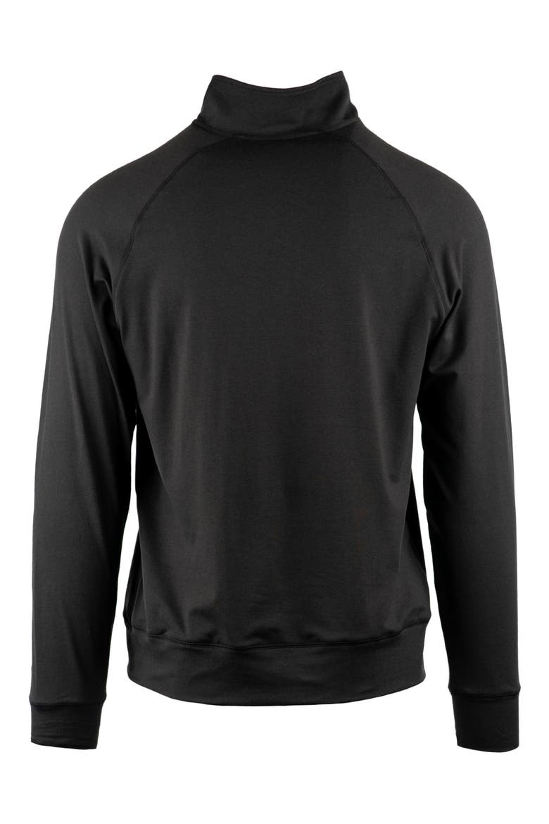 Jersey Quarter Zip Sweatshirt, Alternate, color, HEATHER BLACK