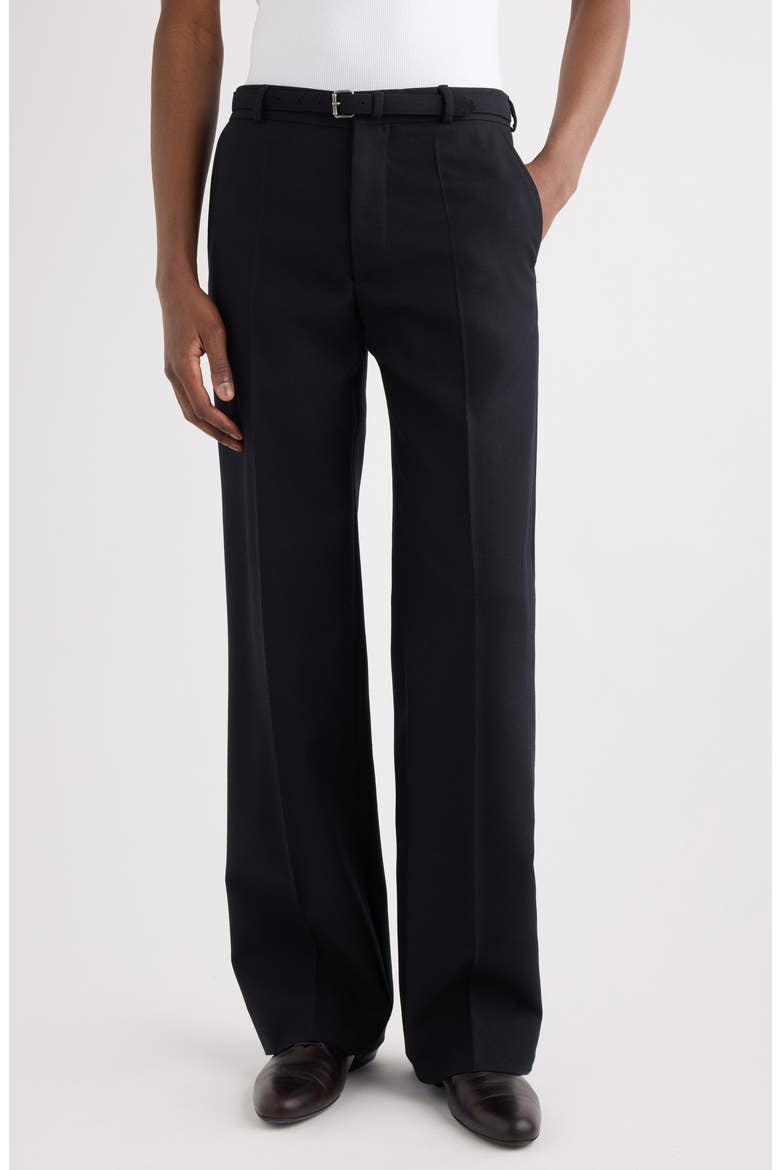 Preston Wide Leg Wool Pants, Main, color, NAVY