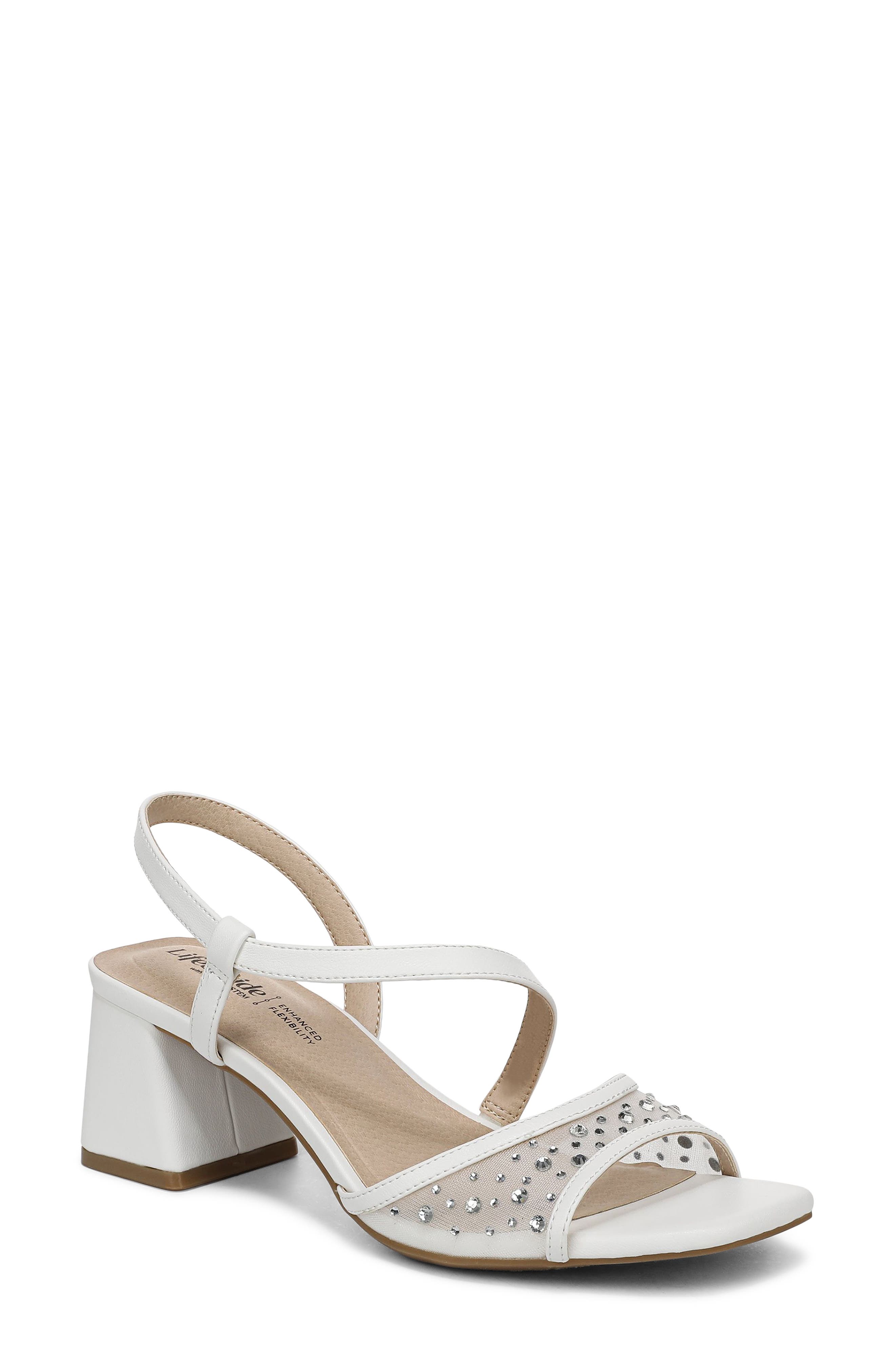 LifeStride Cheyenne Slingback Sandal, Main, color, White
