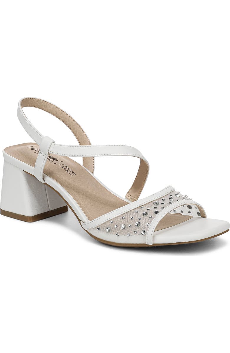 LifeStride Cheyenne Slingback Sandal, Main, color, White
