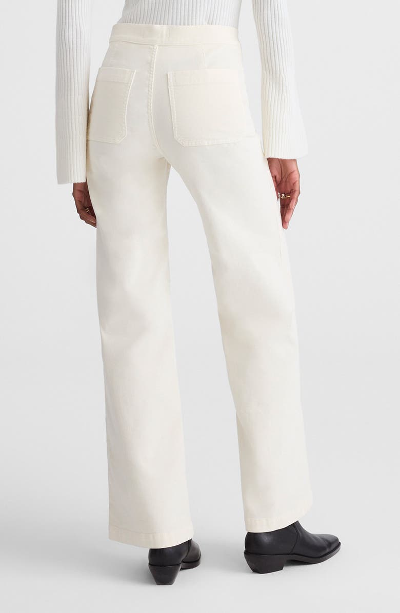 Madewell The Wide Leg Corduroy Pants, Alternate, color, Vintage Ivory