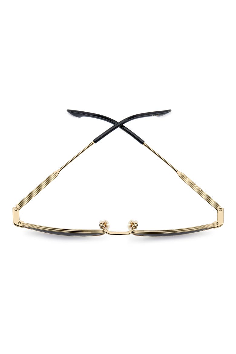 55mm Rectangular Sunglasses, Alternate, color, GOLD BLACK/ GREY