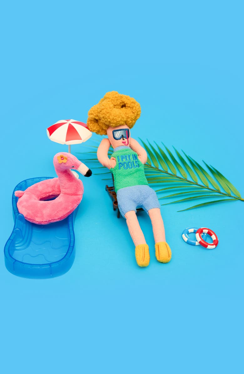 the furryfolks Flamingo Hooman Nosework Toy, Alternate, color, Pink