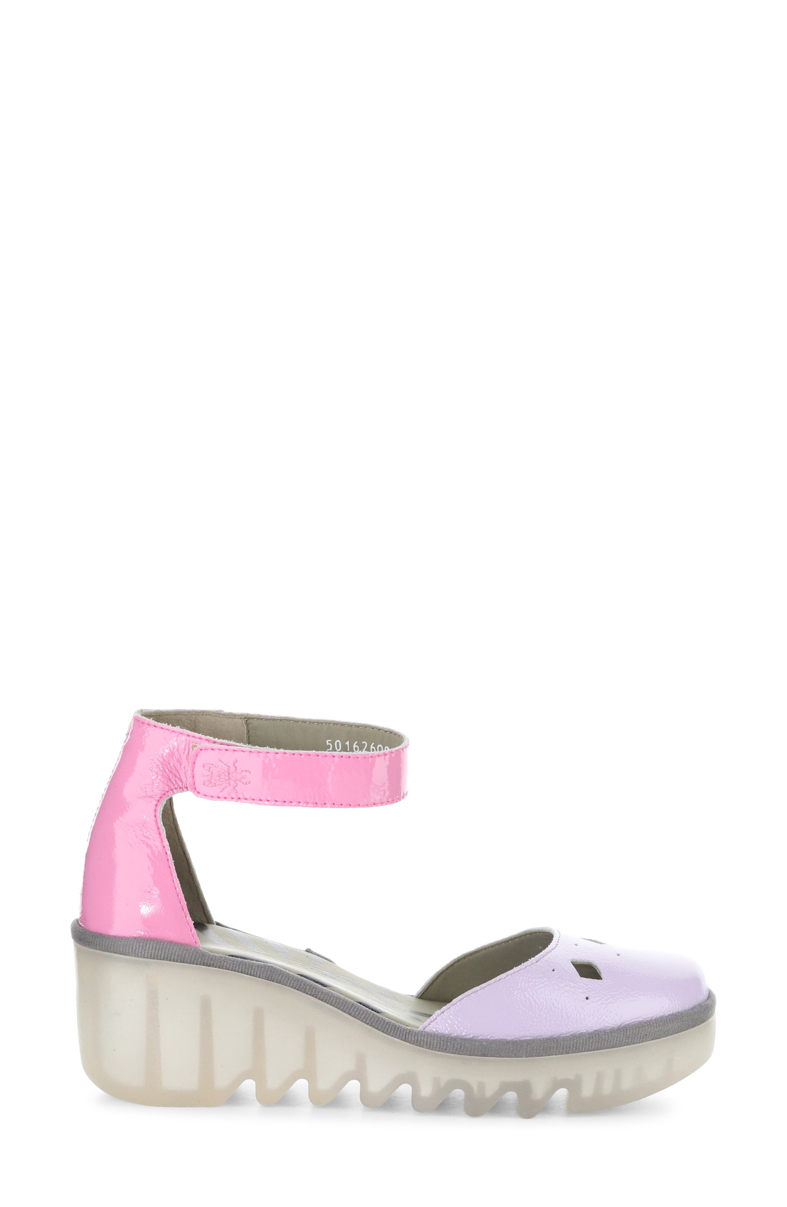 Boij Ankle Strap Platform Wedge Pump, Alternate, color, LILAC/ PINK