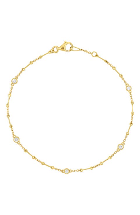 Aviva Diamond Station Bracelet
