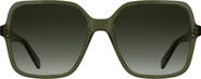 Longchamp Le Pliage 57mm Gradient Modified Rectangular Sunglasses