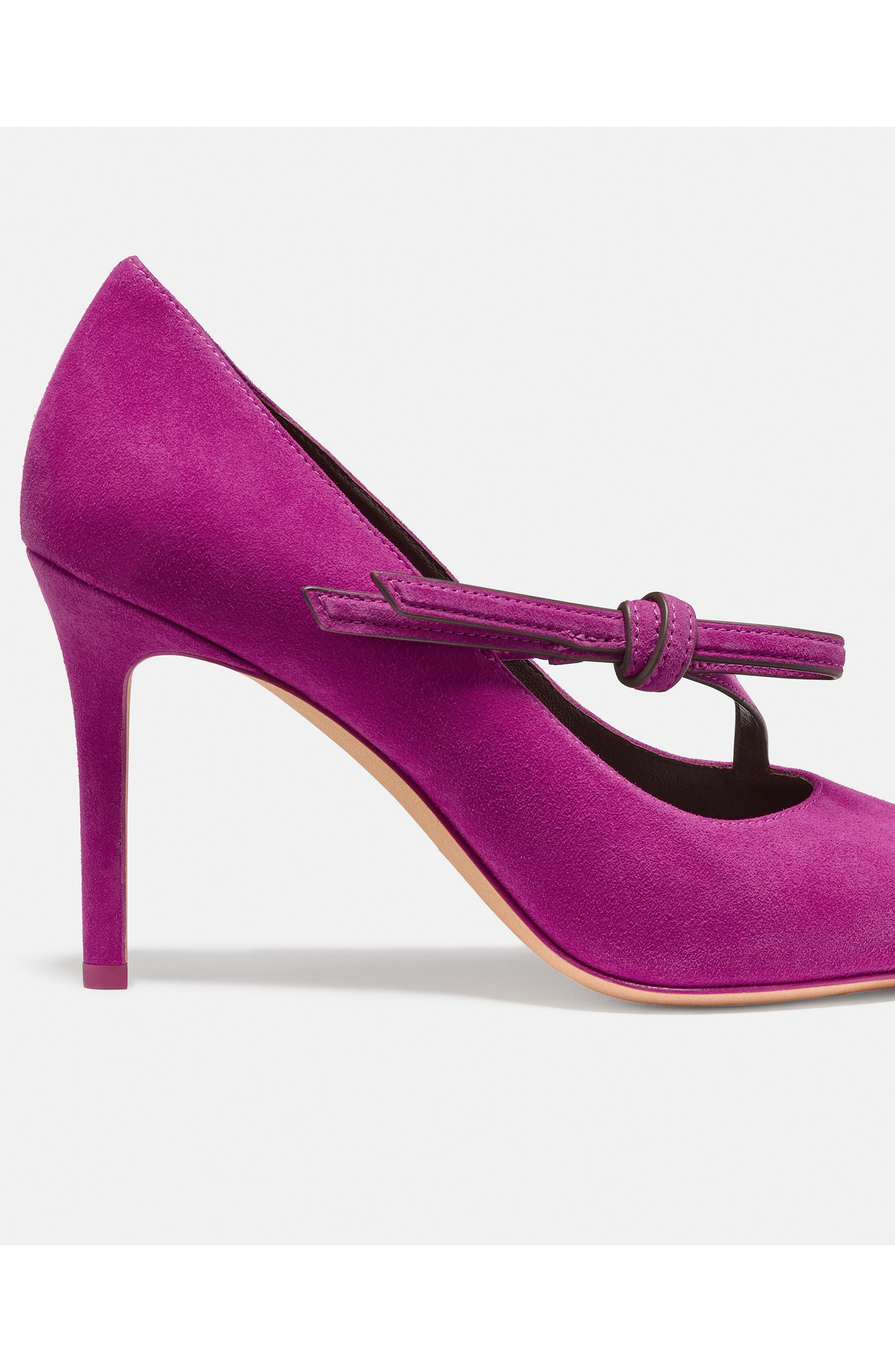 loop pointed toe pump, Alternate, color, BEET