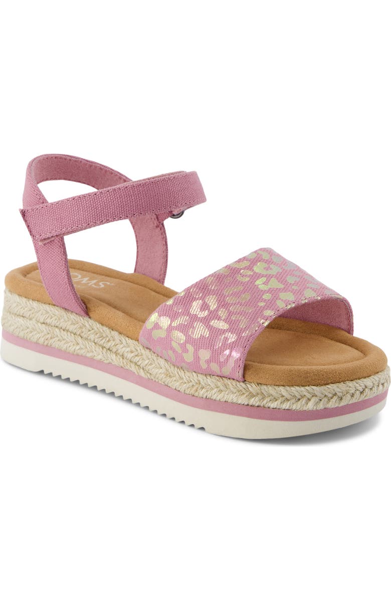 TOMS Kids' Diana Espadrille Sandal, Main, color, Pink