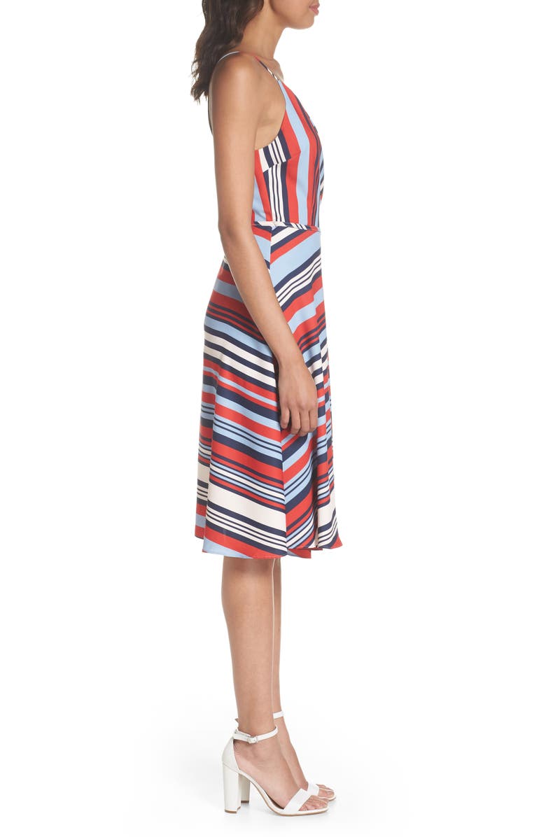 Cooper St Milan Stripe Wrap Dress, Alternate, color, 