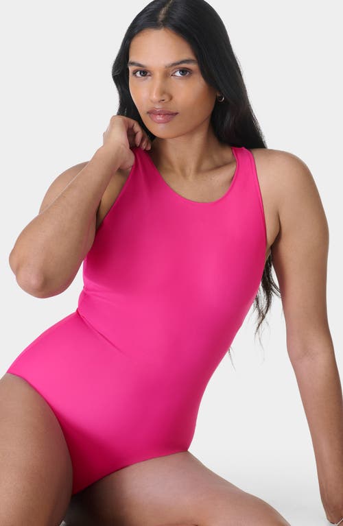 Sweaty Betty Hydropower Performance One-piece Swimsuit In Fuchsia Pink
