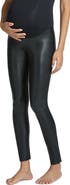 Commando Over the Bump Faux Leather Maternity Leggings