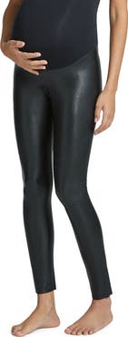 Commando Over the Bump Faux Leather Maternity Leggings