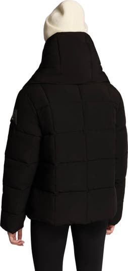 Winekka 2-in-1 Reversible Puffer with Oversized Removable Scarf