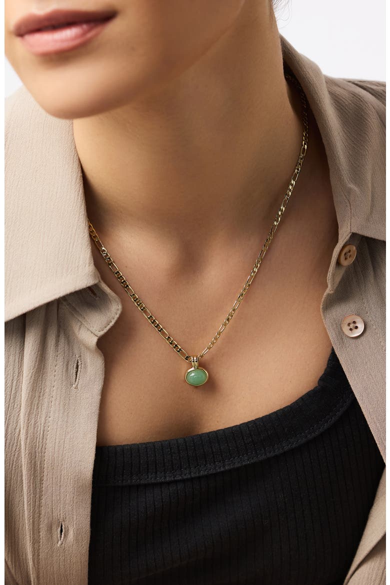 Gemstone Necklace - Meesh, Alternate, color, Gold