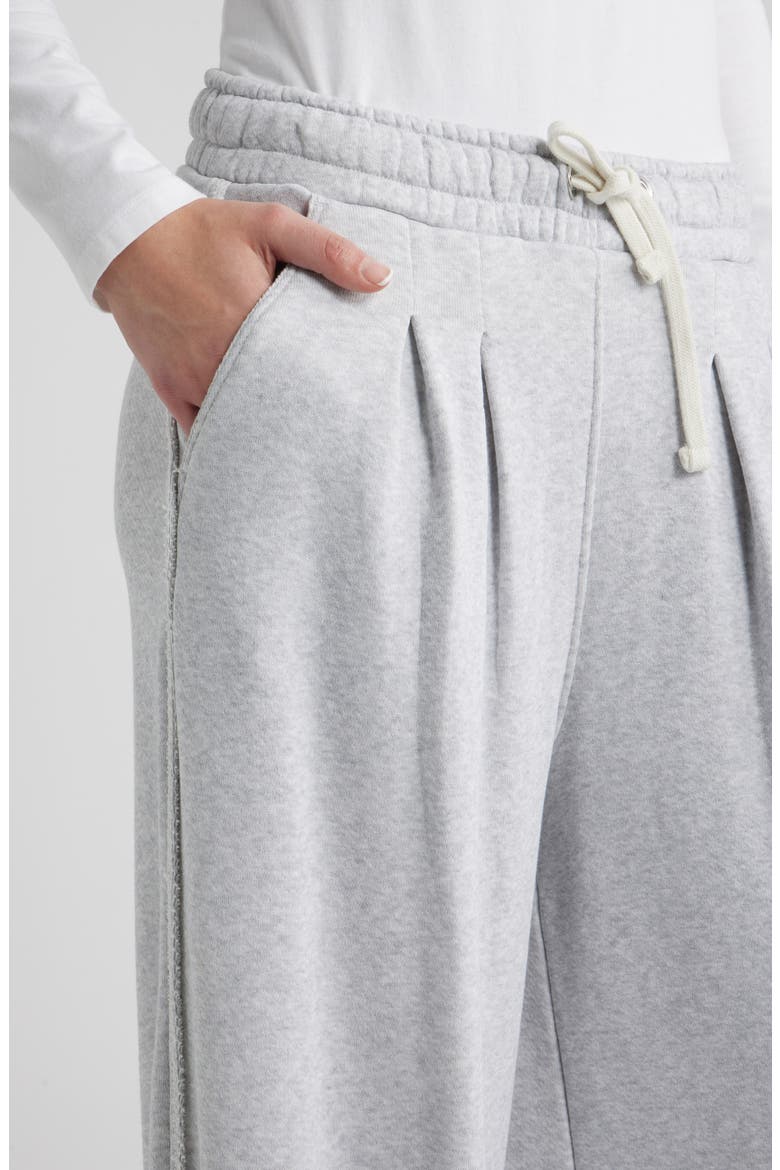 Elenyx Pleated Wide Leg Drawstring Pants, Alternate, color, OPEN GREY