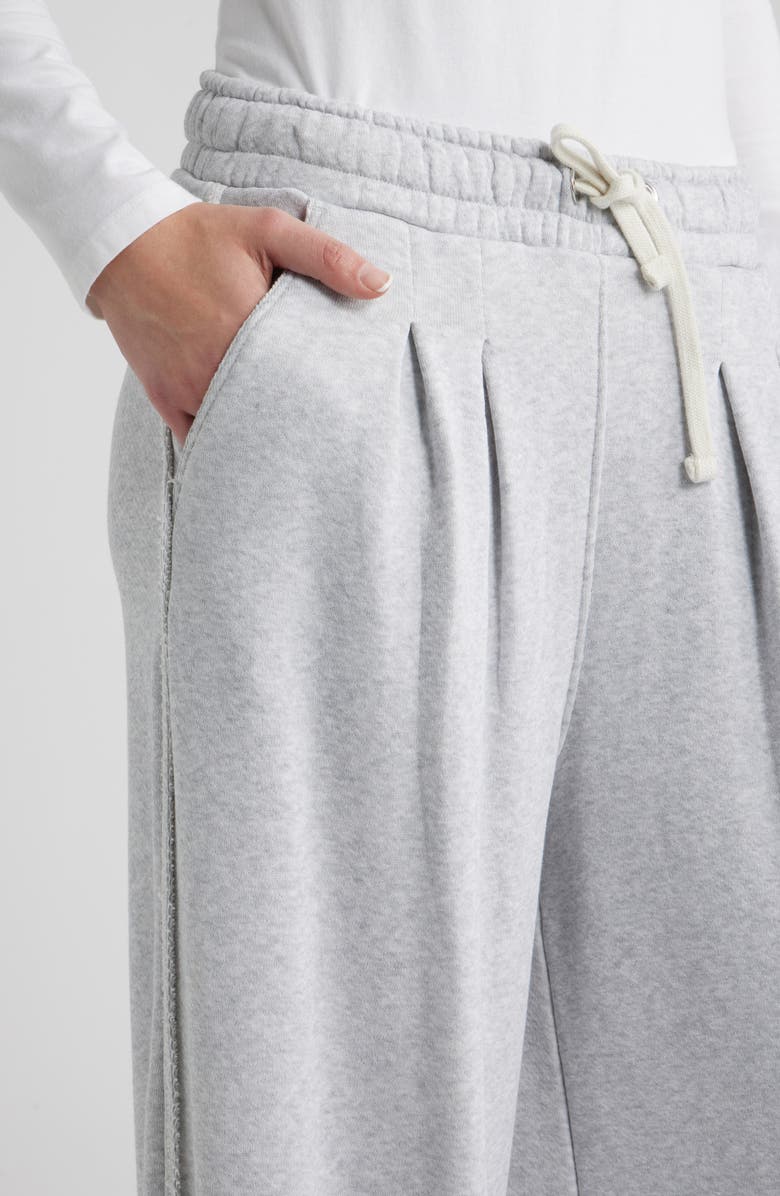 BOSS Orange Elenyx Pleated Wide Leg Drawstring Pants, Alternate, color, 