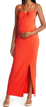 Emilia George Bella Cutout Maternity Maxi Dress