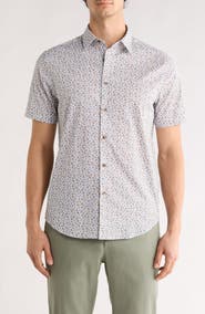 Bugatchi Orson Short Sleeve Button-Up Shirt