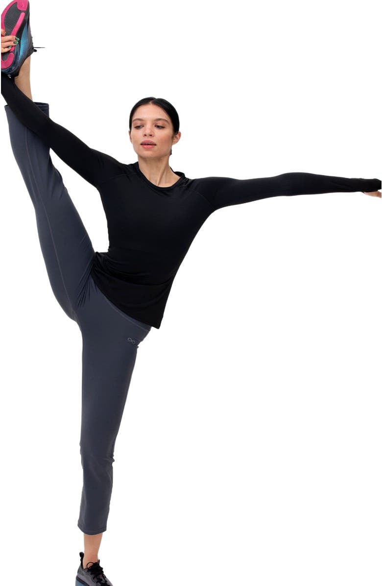 Rebody Active Citizen Compression Long Sleeve Top, Alternate, color, Onyx