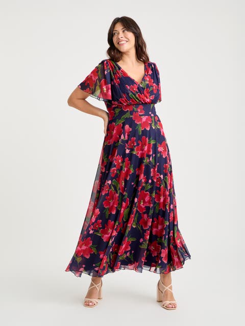 Isabelle Short  Sleeve Maxi Dress