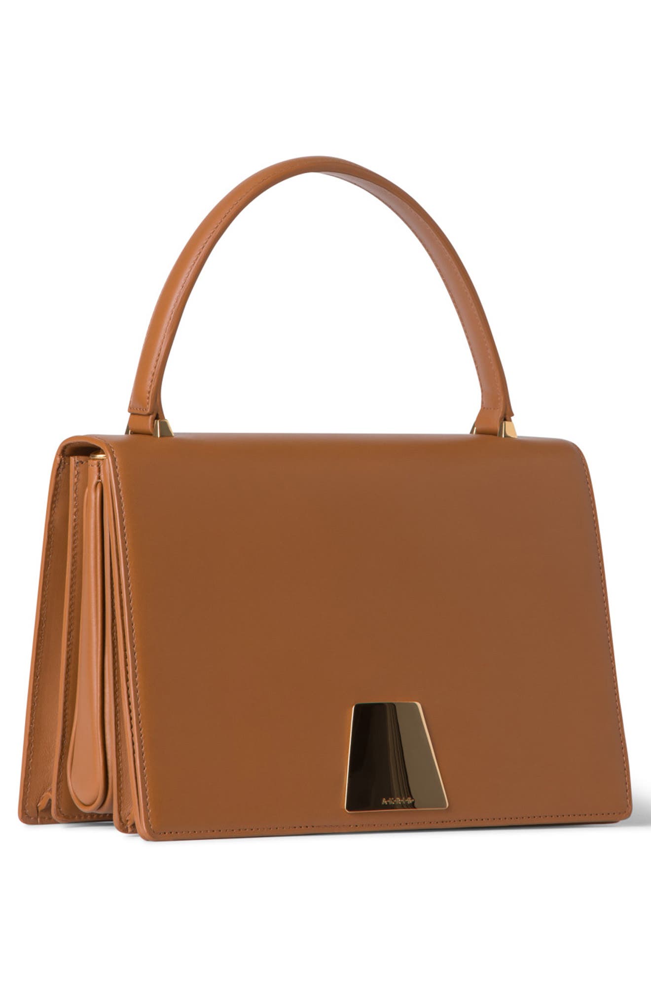 Medium Alice Leather Top Handle Bag, Alternate, color, CUOIO