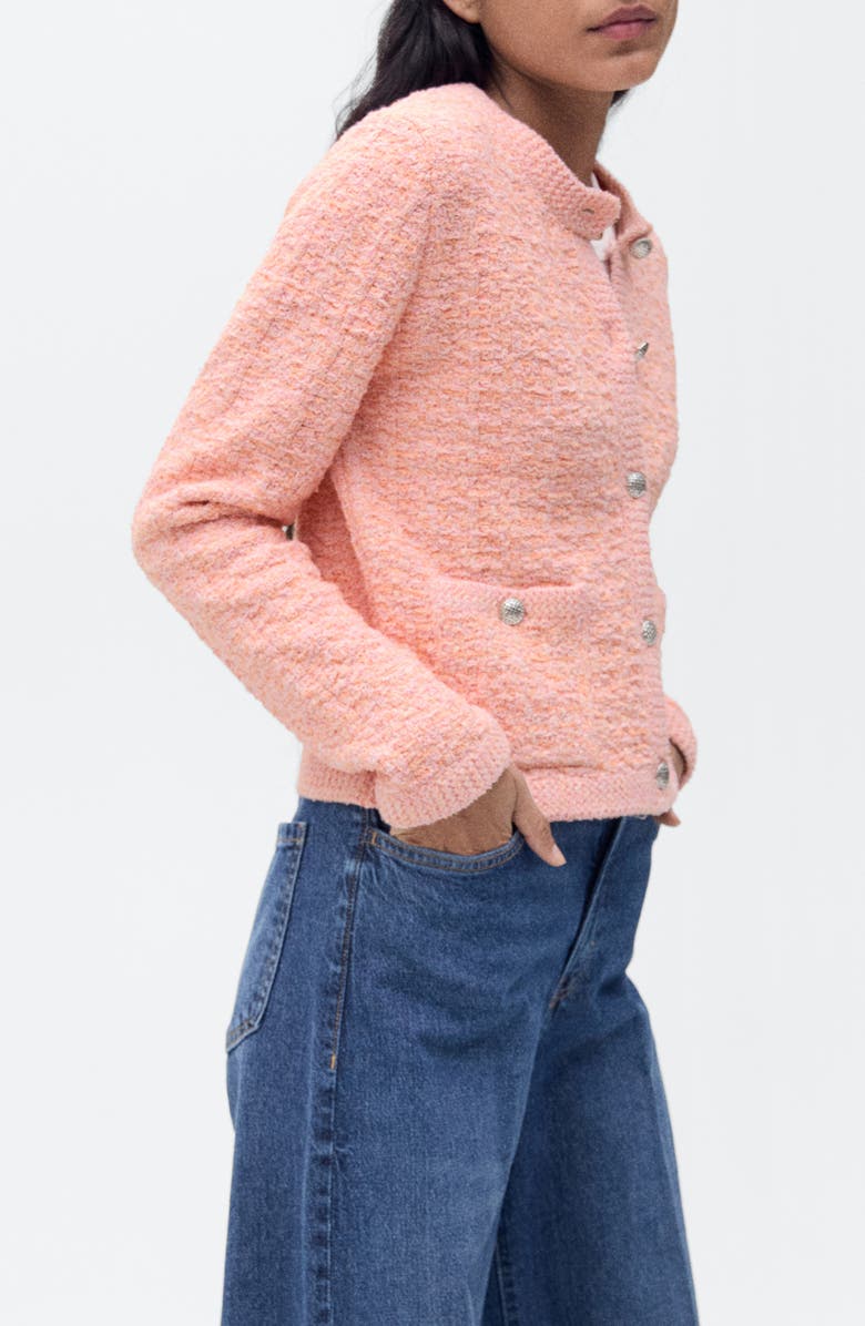 MANGO Tweed Jacket, Alternate, color,