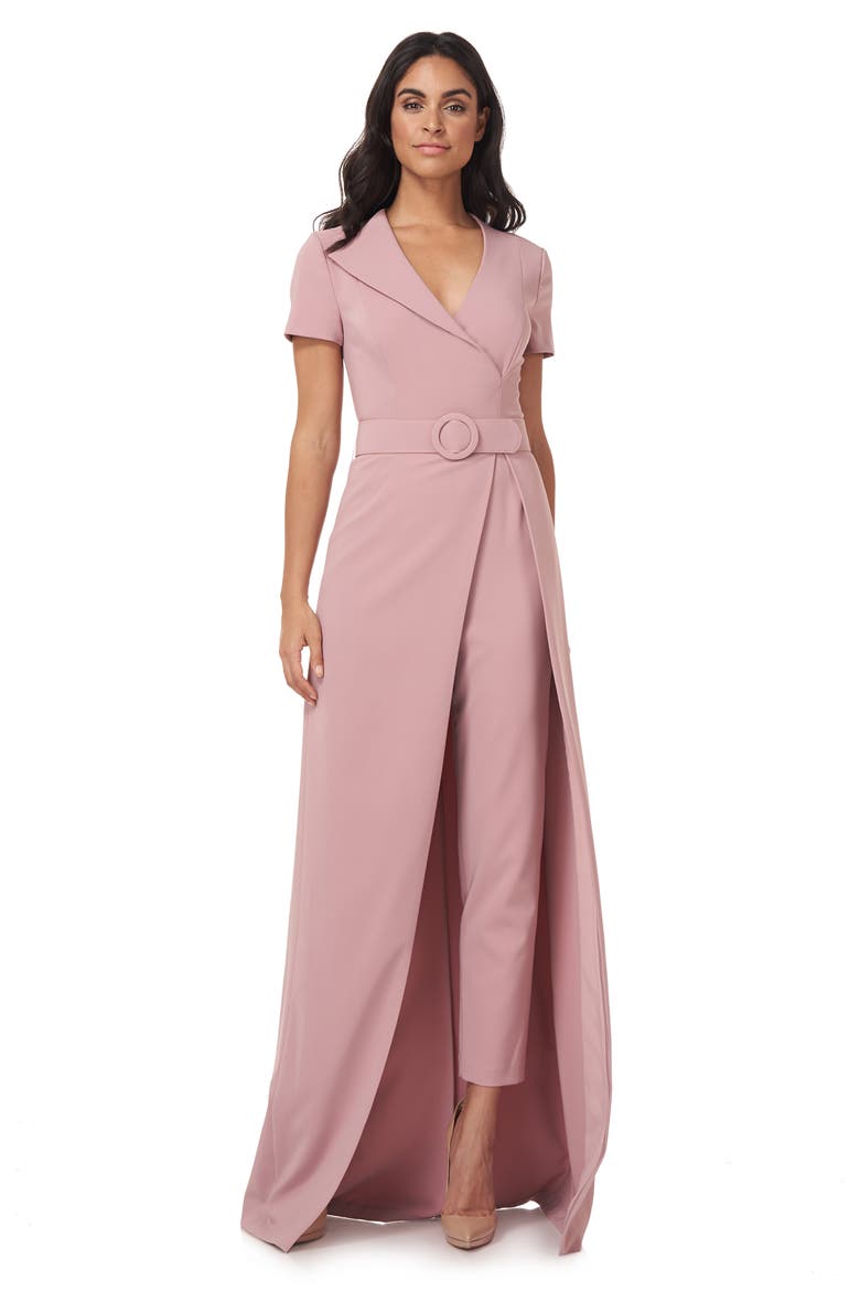 Garcelle Asymmetric Neck Maxi Romper, Alternate, color, WOOD ROSE