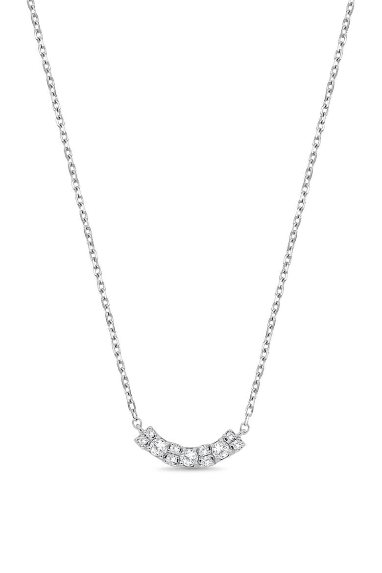 Mika Diamond Pendant Necklace, Main, color, 18K WHITE GOLD/ DIAMOND
