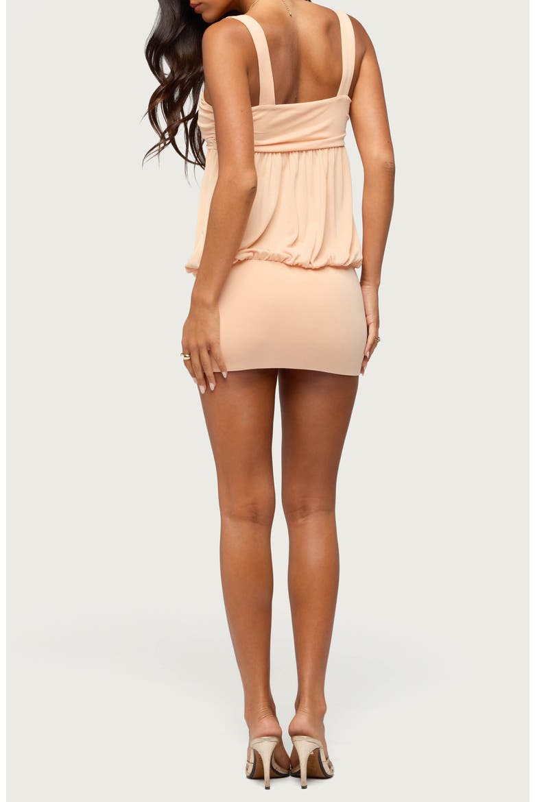 Adrey Sleeveless Bubble Minidress, Alternate, color, ORANGE