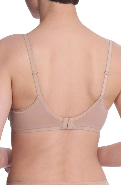 Natori Bliss Cotton Covertible T-shirt Bra In Cafe