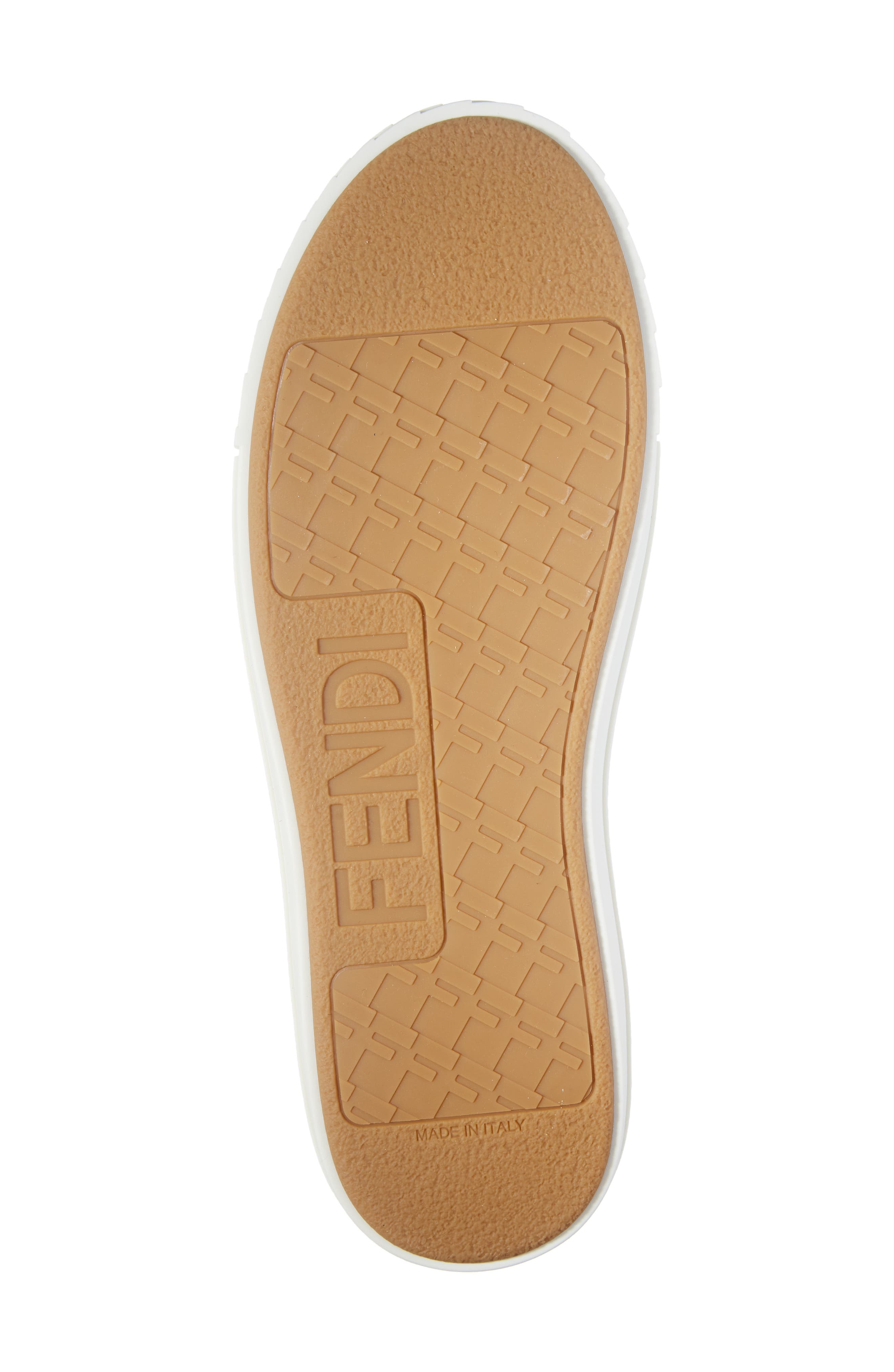 Fendi FF Domino Low Top Sneaker, Alternate, color, Brown/ Black