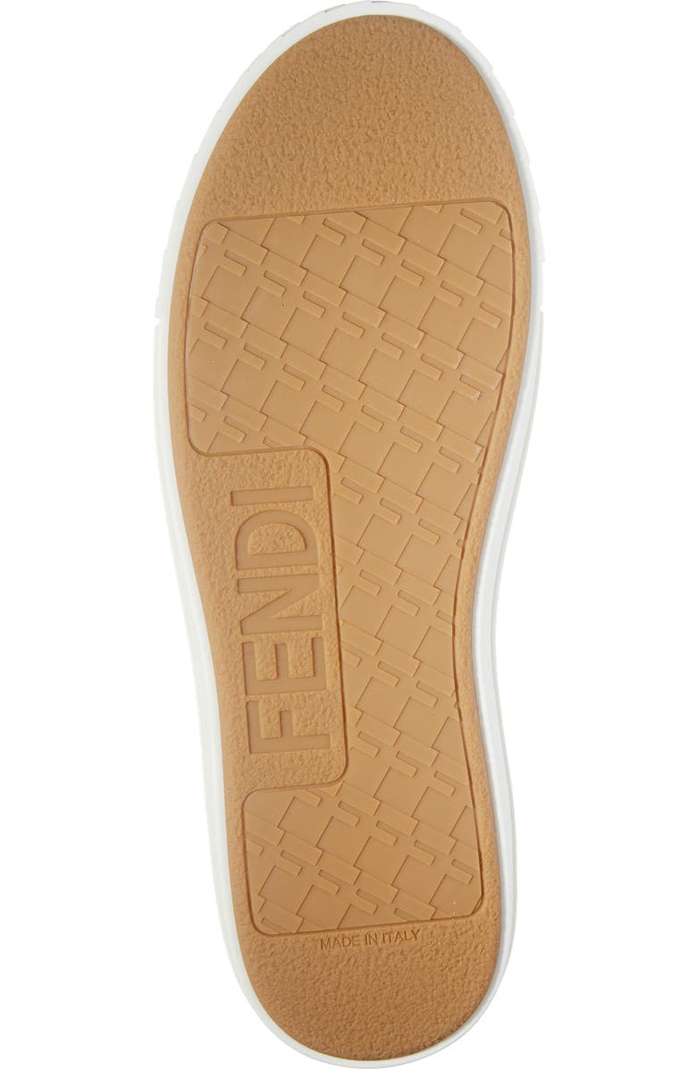 Fendi FF Domino Low Top Sneaker, Alternate, color, Brown/ Black