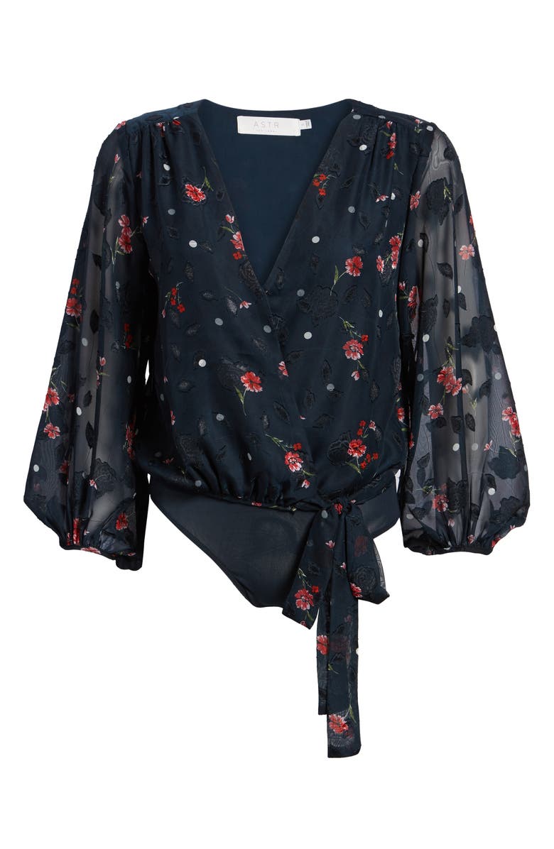 ASTR the Label Jill Tie Front Bodysuit, Alternate, color,