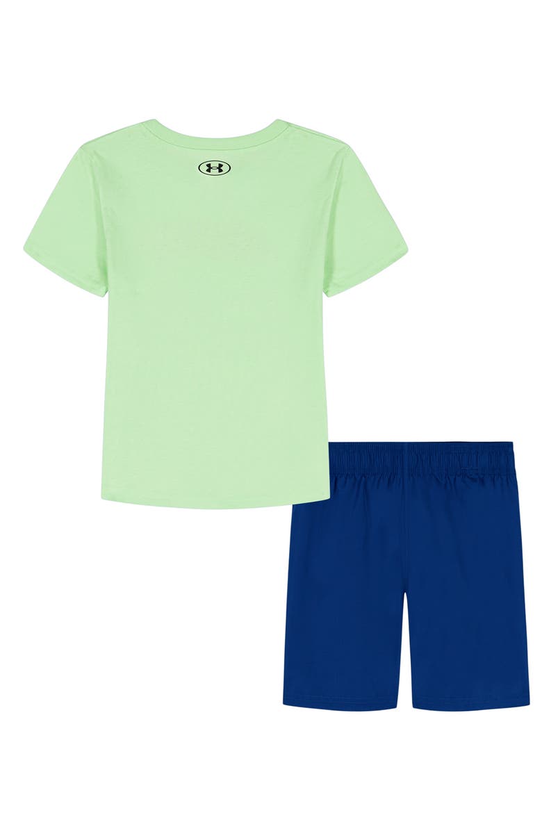 Under Armour Kids' Logo Graphic T-Shirt & Shorts Set, Alternate, color, Lumos Lime